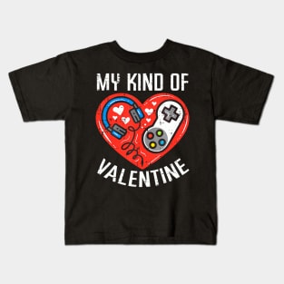 My Kind Valentine Gamer Valentines Day Gaming Men Boys Kids Kids T-Shirt